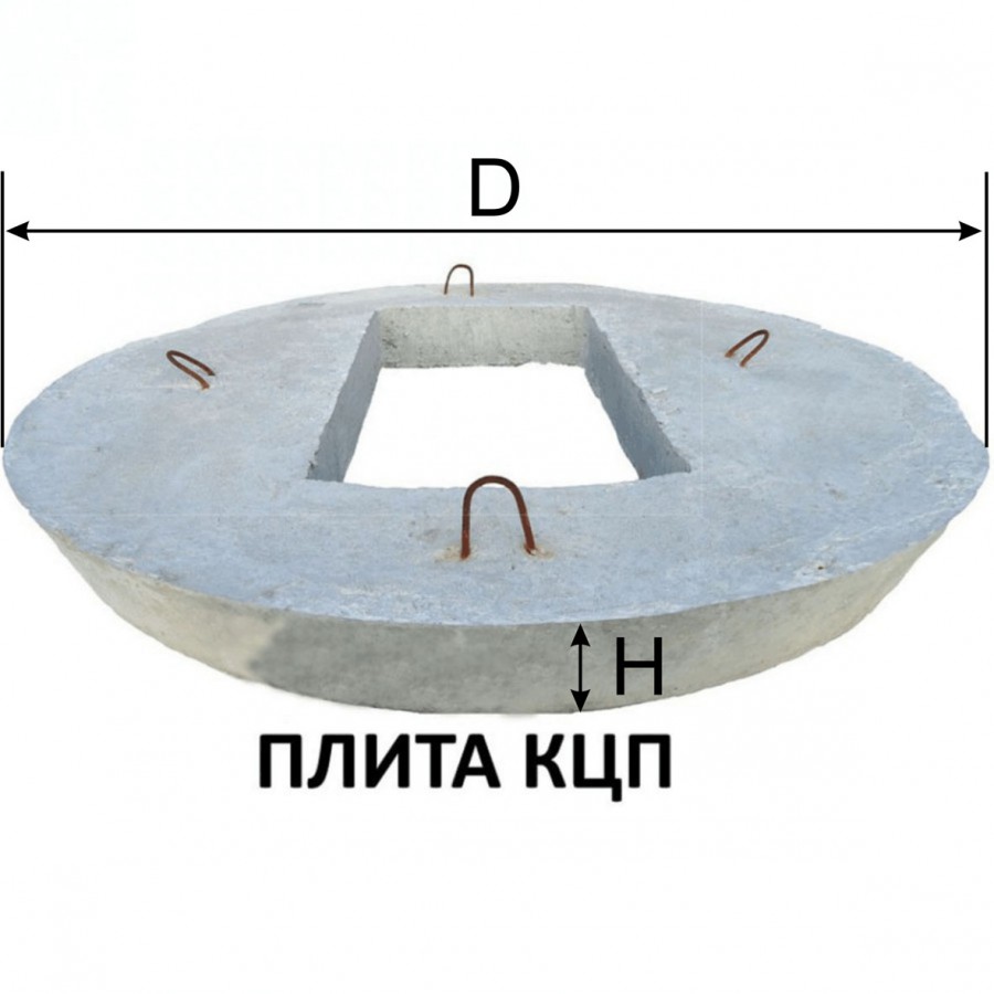 Плита перекрытия КЦП 3-10 (1160х120, проем 800х400)